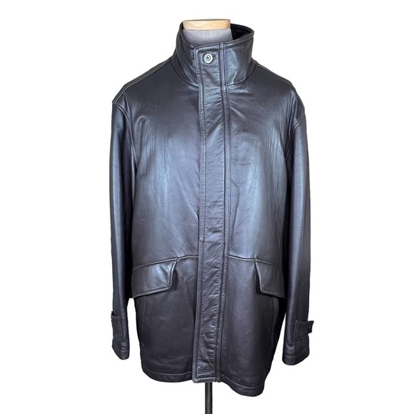 Daniel Cremieux Collection Men’s Brown Lamb Skin Coat with Removable Lin… - Picture 2 of 16